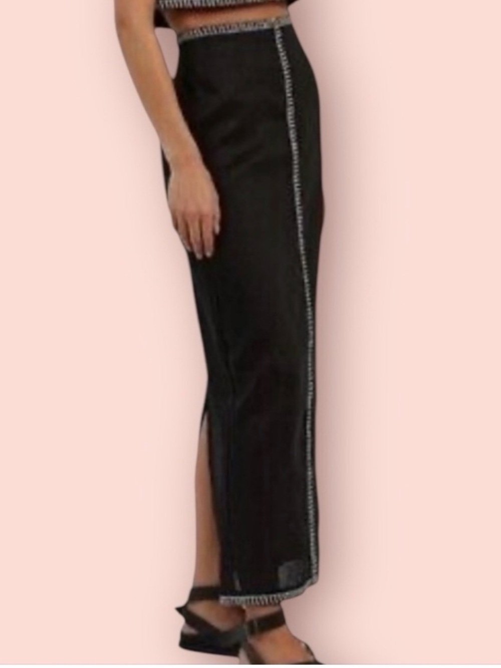 MAGASCHONI Linen Maxi Skirt